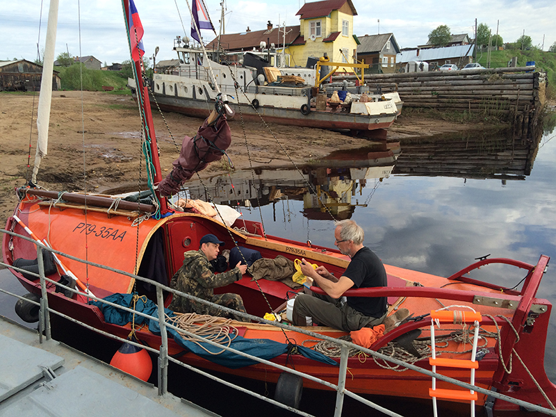 угольный причал в Пинеге