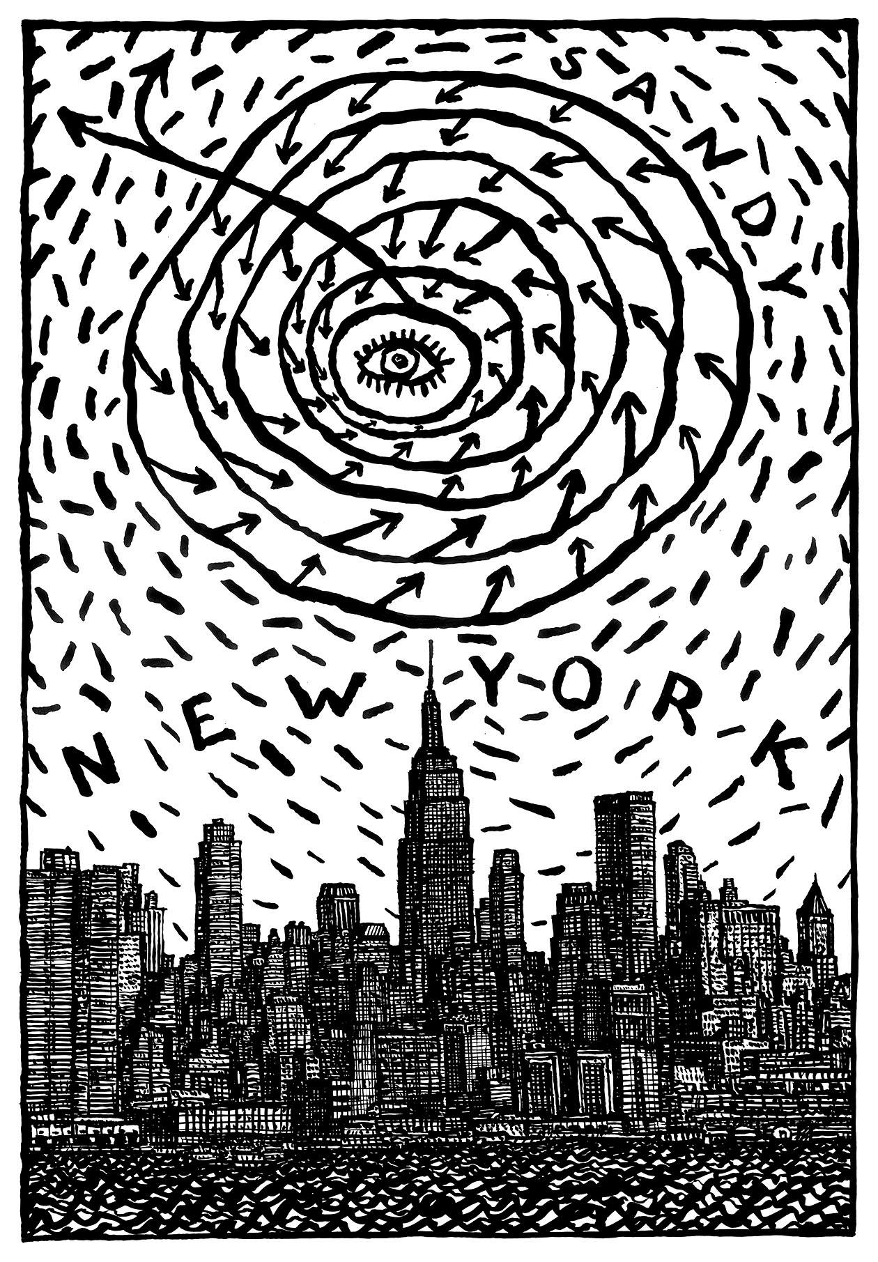 Ураган Сэнди в Нью-Йорк, вариант 2