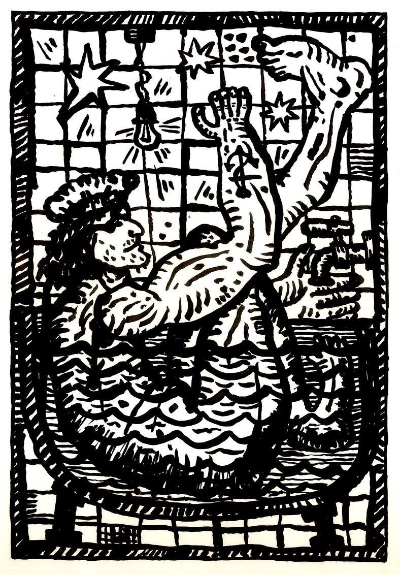 Моряк в ванне : Sailor in the bath