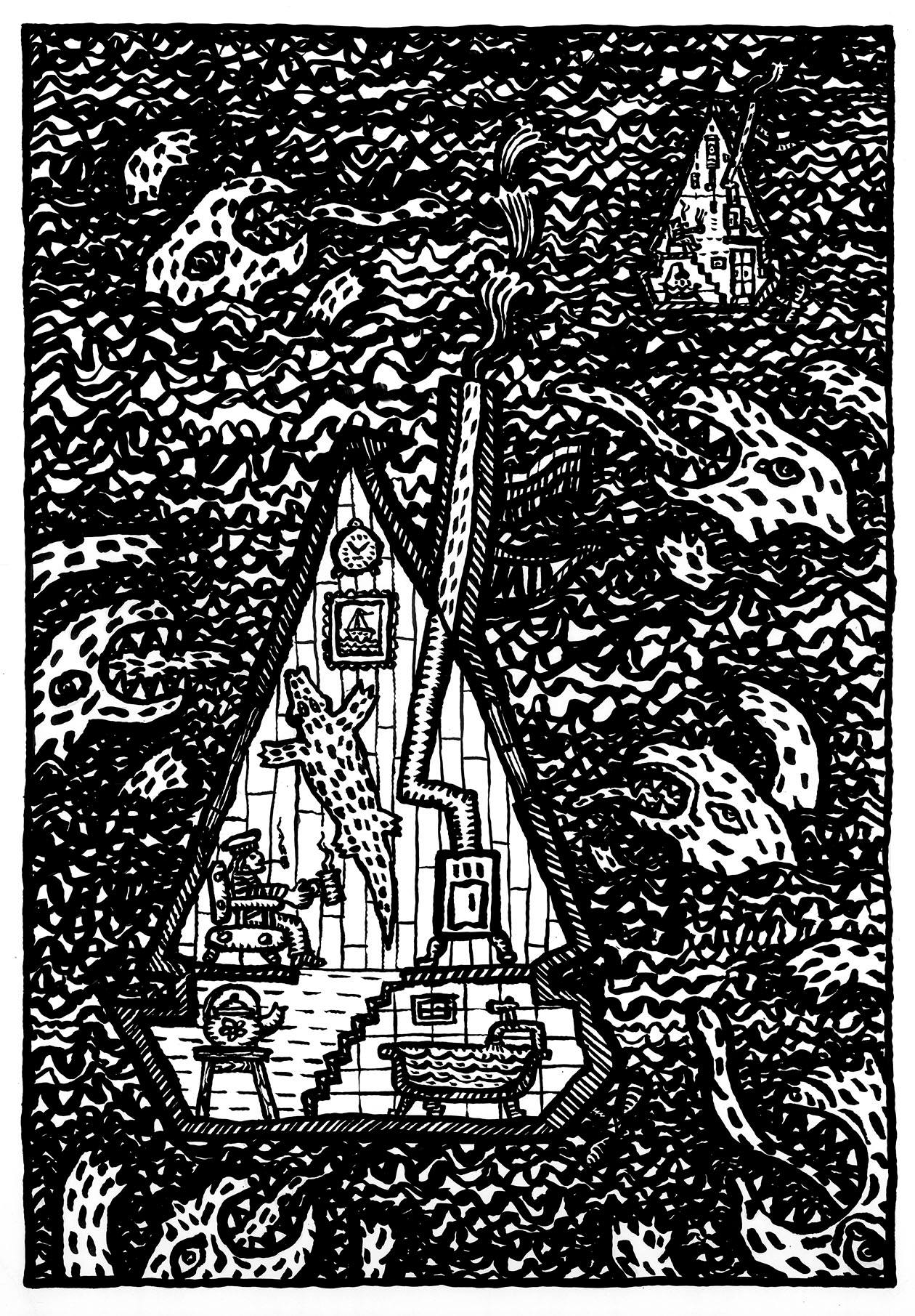 Моряк в домике, вариант 3