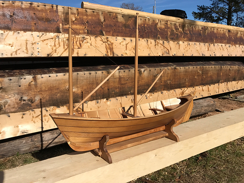 модель парусного карбаса