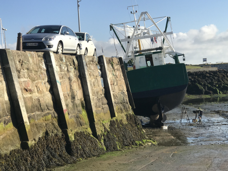 обработка днища на отливе