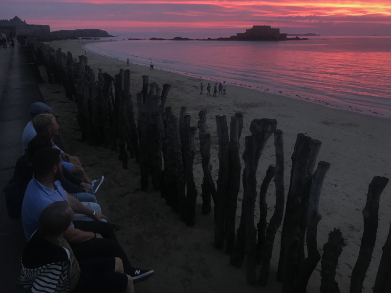 в конце похода