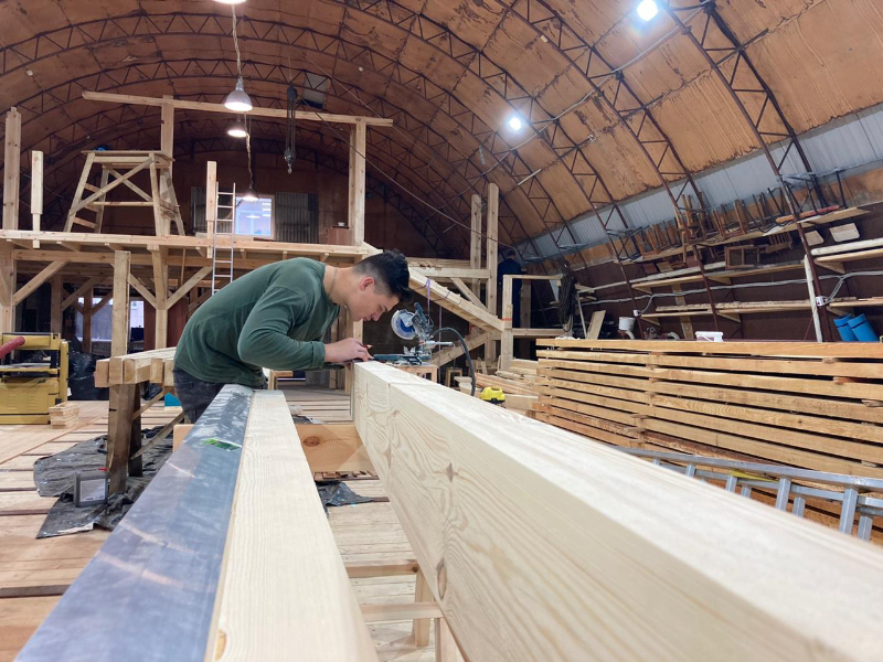 Леня и балка