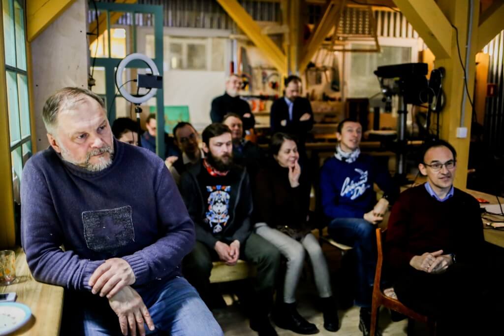 Встреча с Лидией и Михаилом Плехановыми и Ириной Пономаревой - участниками и авторами проекта "Штандарт".