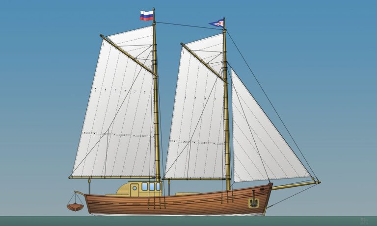 Экспедиционное и учебное судно клуба Морские практики – Поморская шхуна